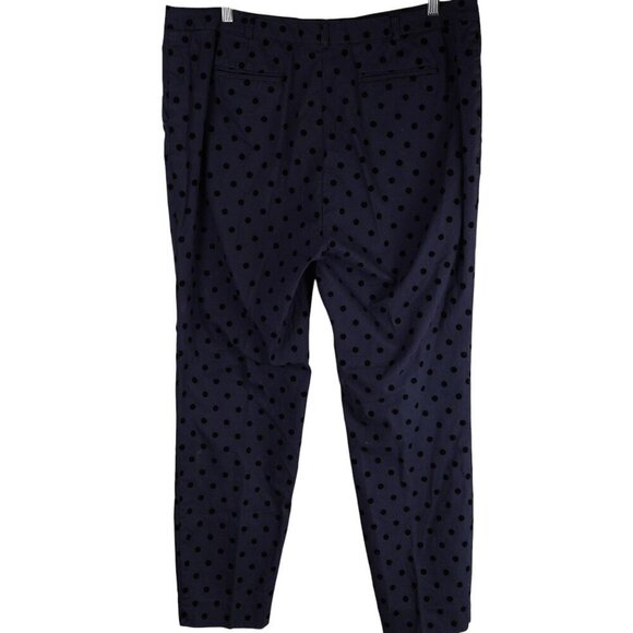 Soft Surroundings Womens Delano Polka Dot Trousers Size 16 Cotton/Spandex - Picture 4 of 6